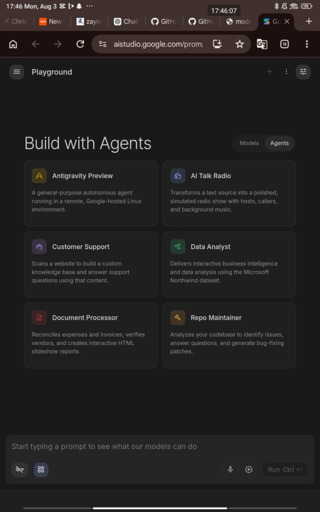 Building my first AI agent in Google AI Studio