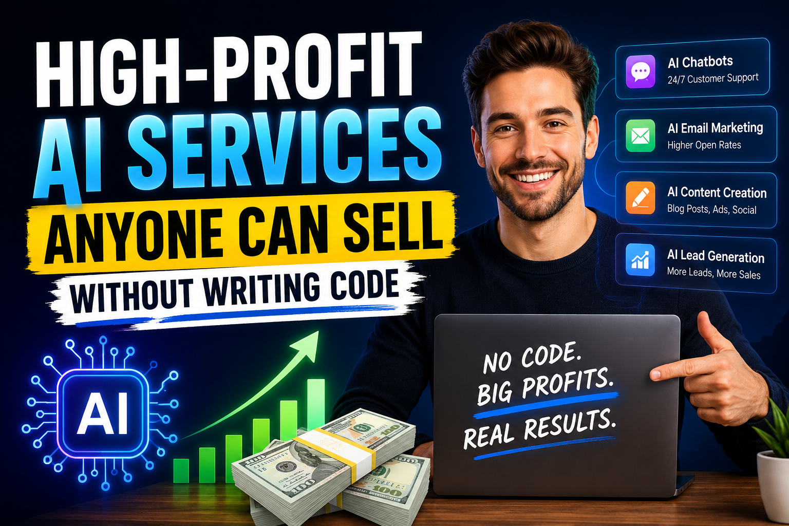 High-Profit AI Services Anyone Can Sell Without Writing Code
