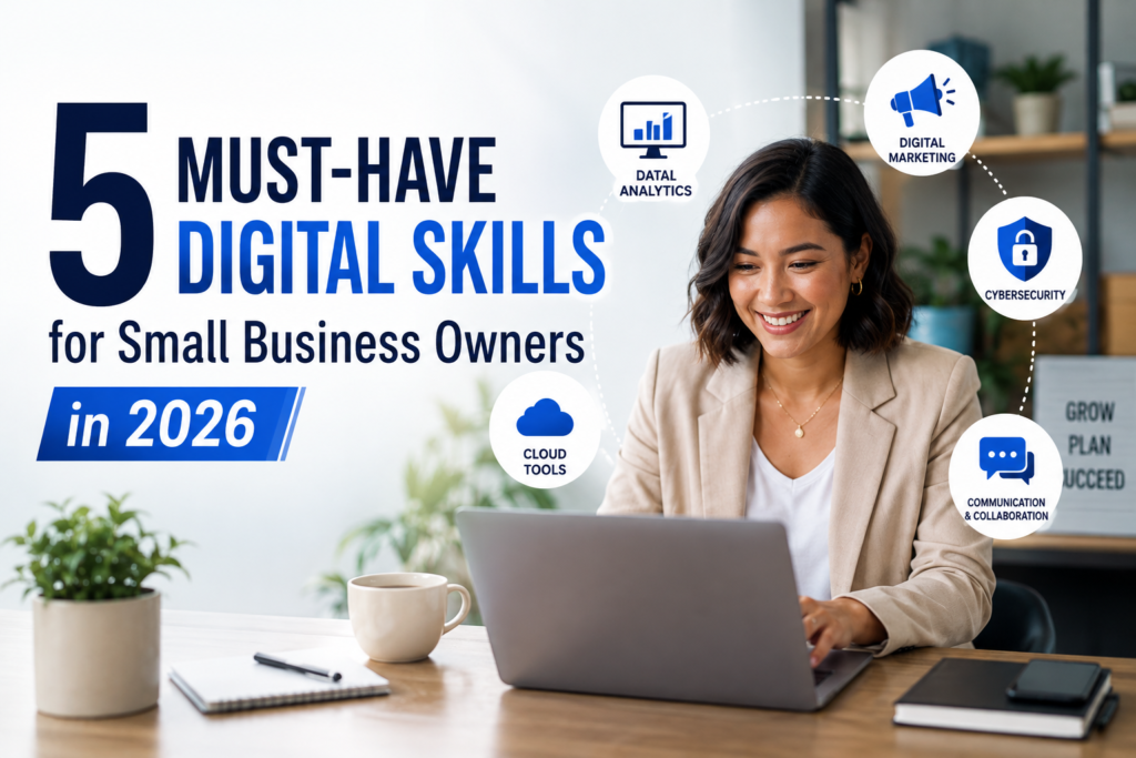 5 Must-Have Digital Skills for Small Business Owners in 2026